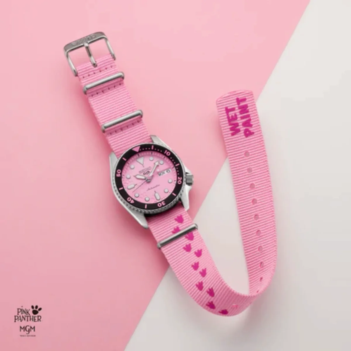 Seiko 5 Sports Pink Panther Limited Edition Automatic Unisex Watch SRPM07K1 - Image 4