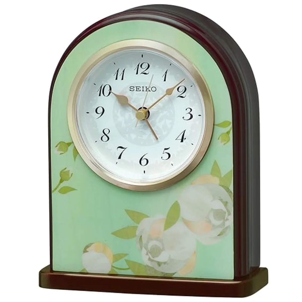 Seiko Plastic Desk Clock Ochre - QXE055LN