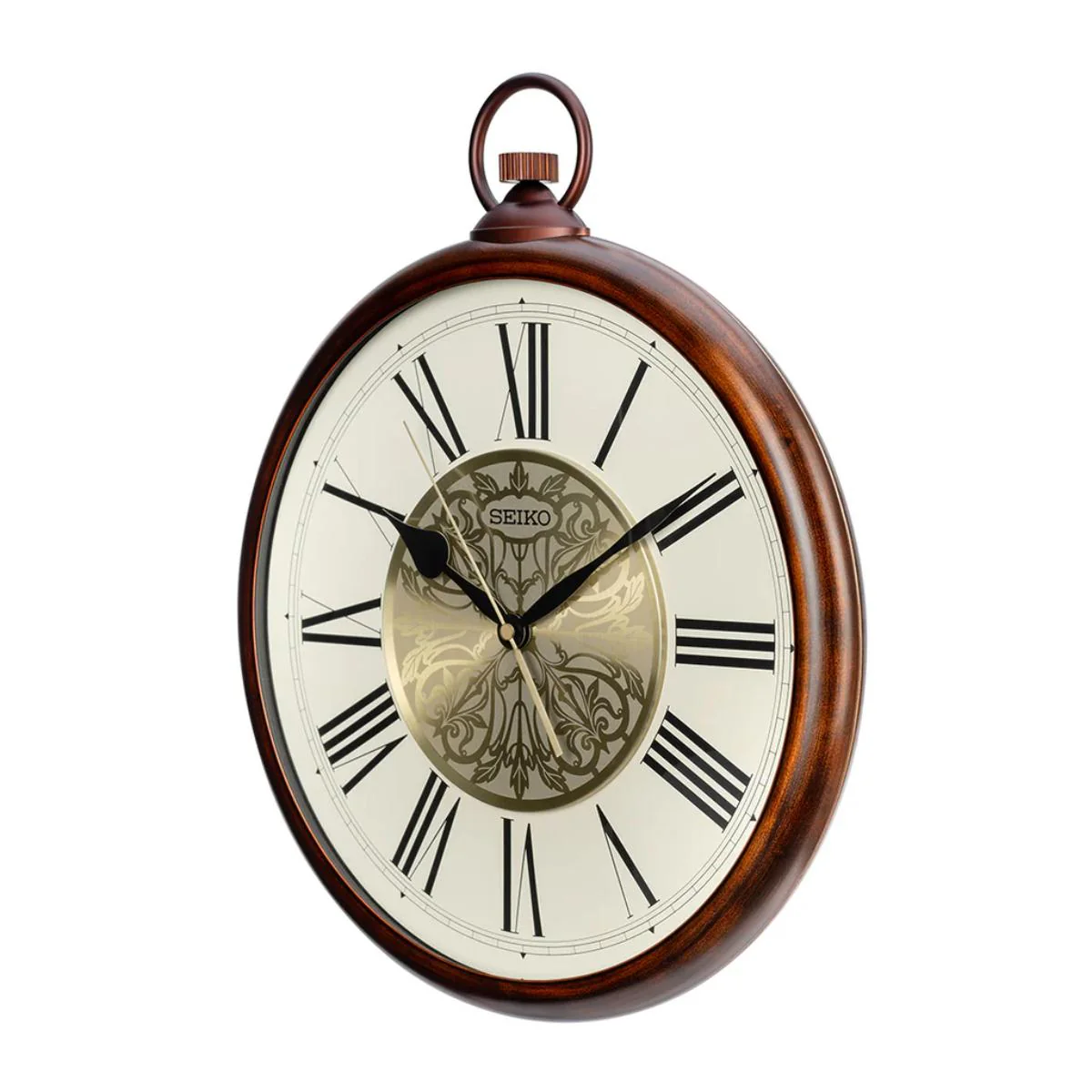 Seiko Wall Clock Classic Patterned Copper Aluminum QXA837B - Image 3