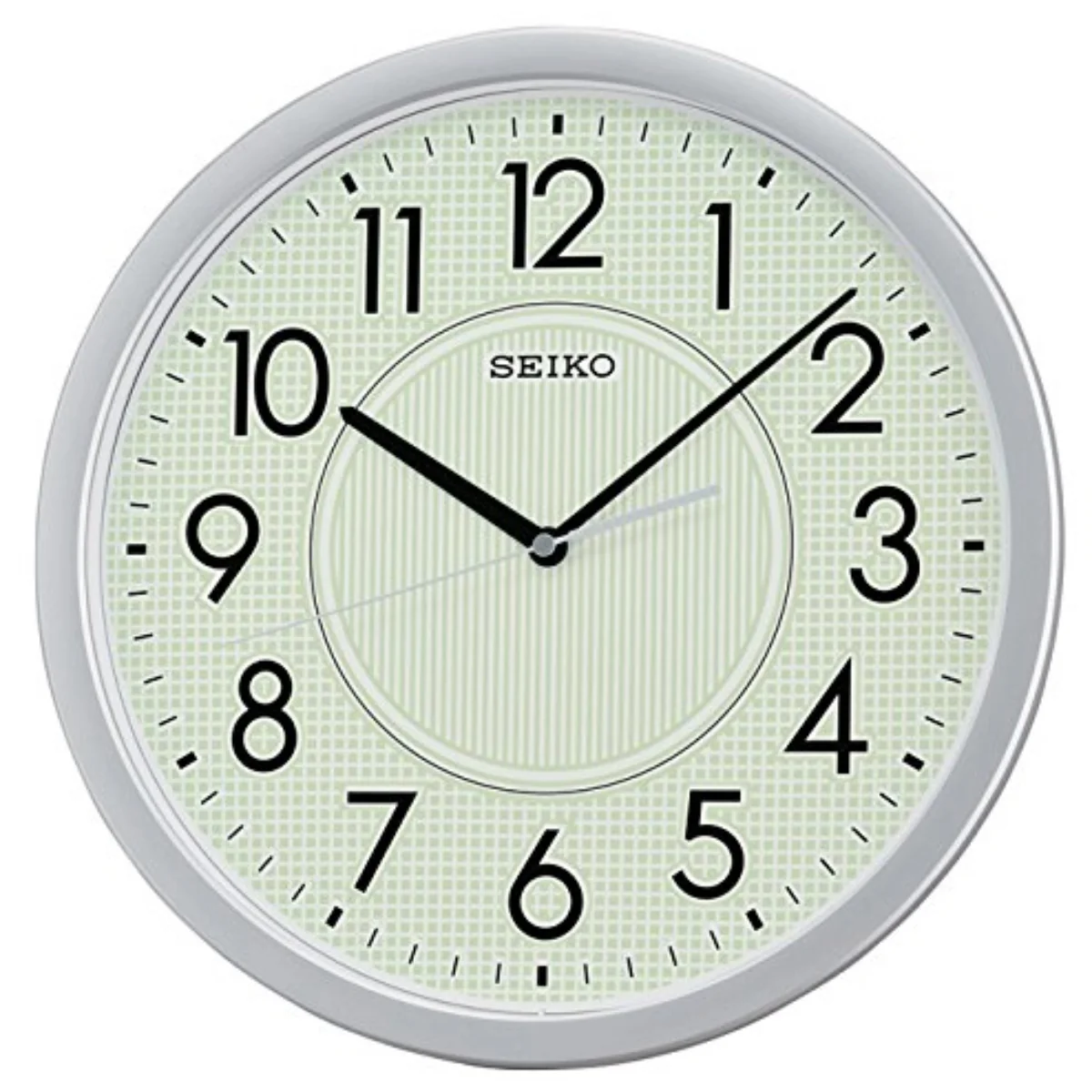 Seiko Wall Clock Silver & White Dial ‎Analog Plastic QXA629ST
