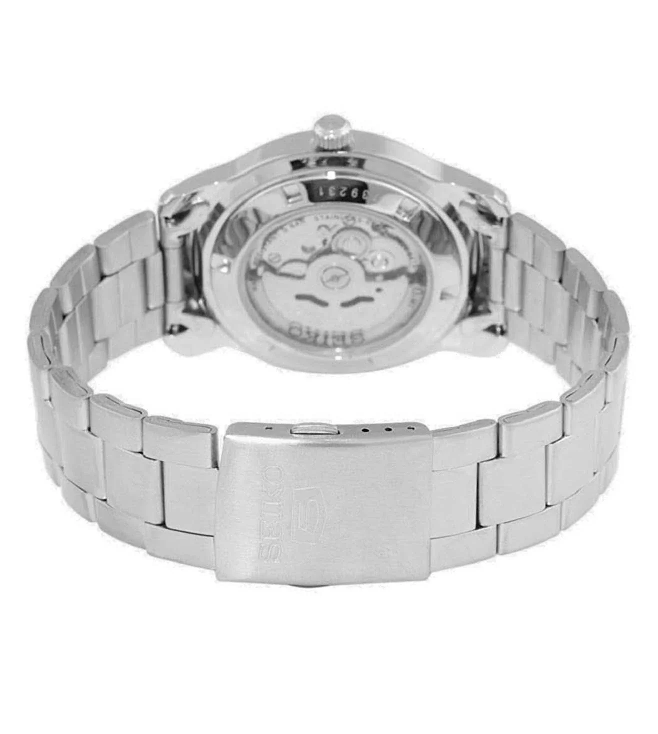 Seiko 5 SNKP17K1 Men's Automatic Watch Classic Silver Dial & Stainless Steel - Image 2