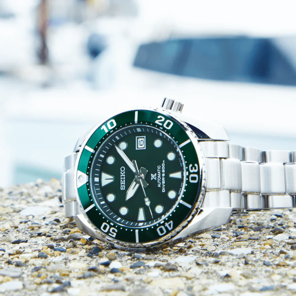 SEIKO Prospex Green Stain Steel Automatic Watch for Men - SPB103J1 - Image 3