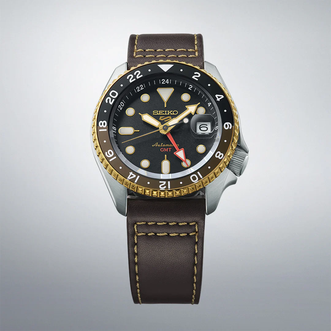 SSK036K1 SEIKO | Round Brown Dial 5 Sports SKX GMT in Mocha Watch (Men) - Image 2