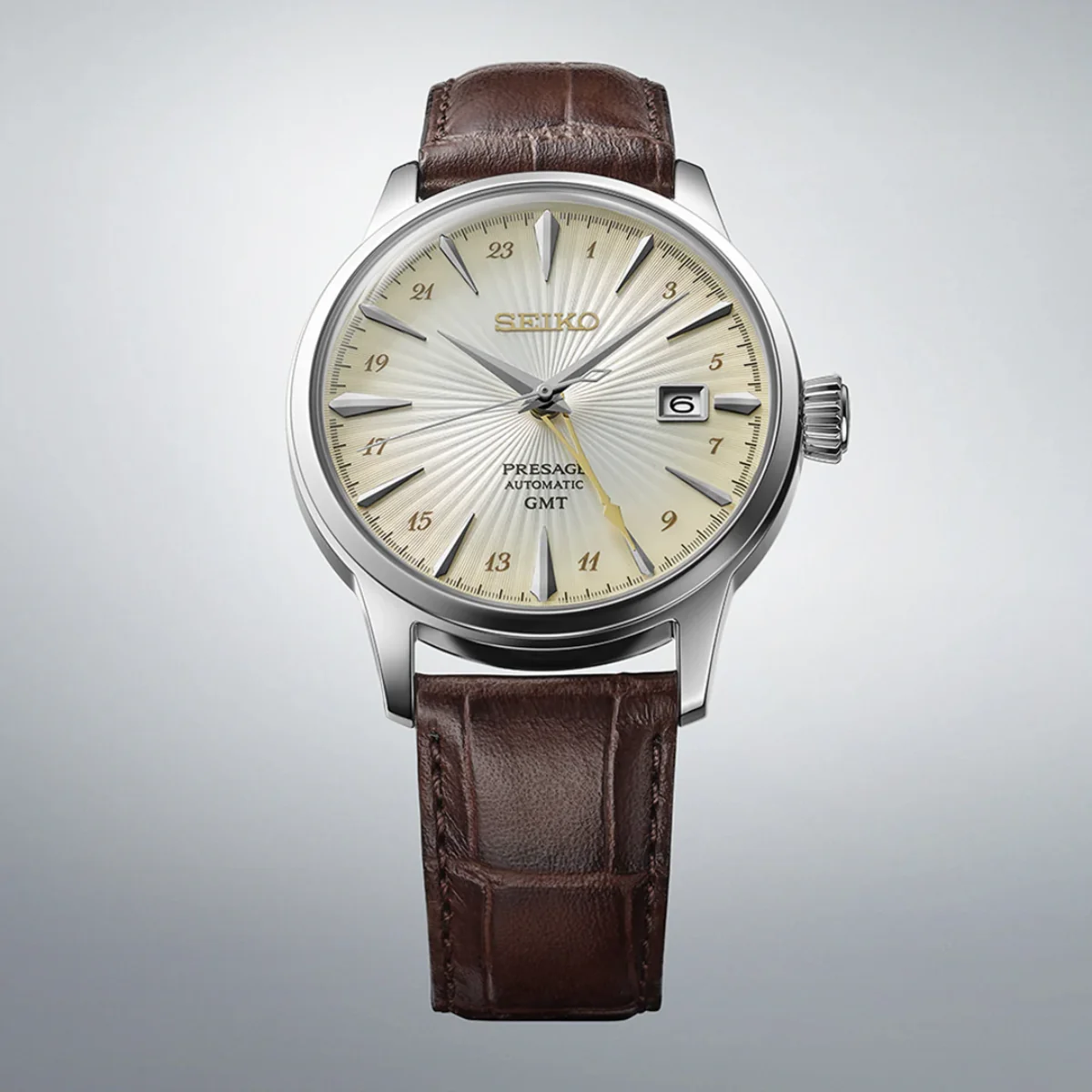 SEIKO Presage ‘Rusty Nail’ Cocktail Time GMT Men Watch SSK041J1 - Image 3