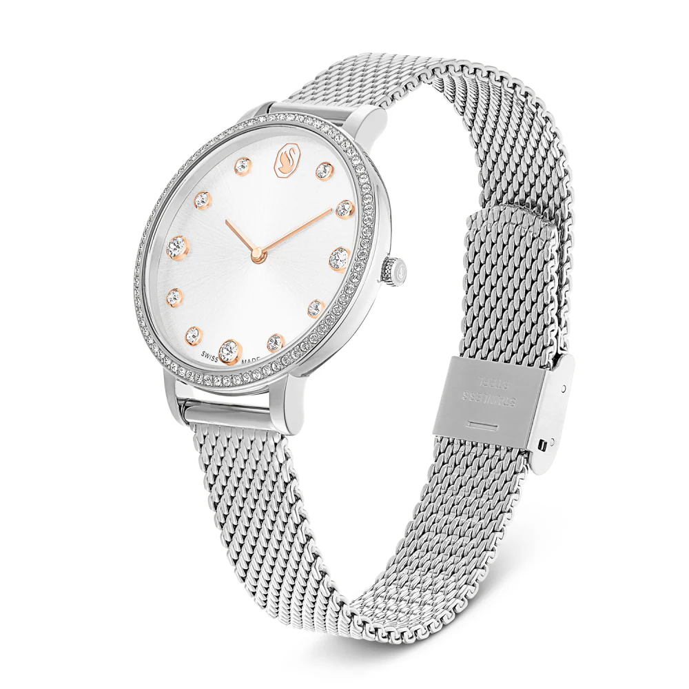 Swarovski Clarica Silver Round Dial Analog Watch For Women 5740971 - Image 2