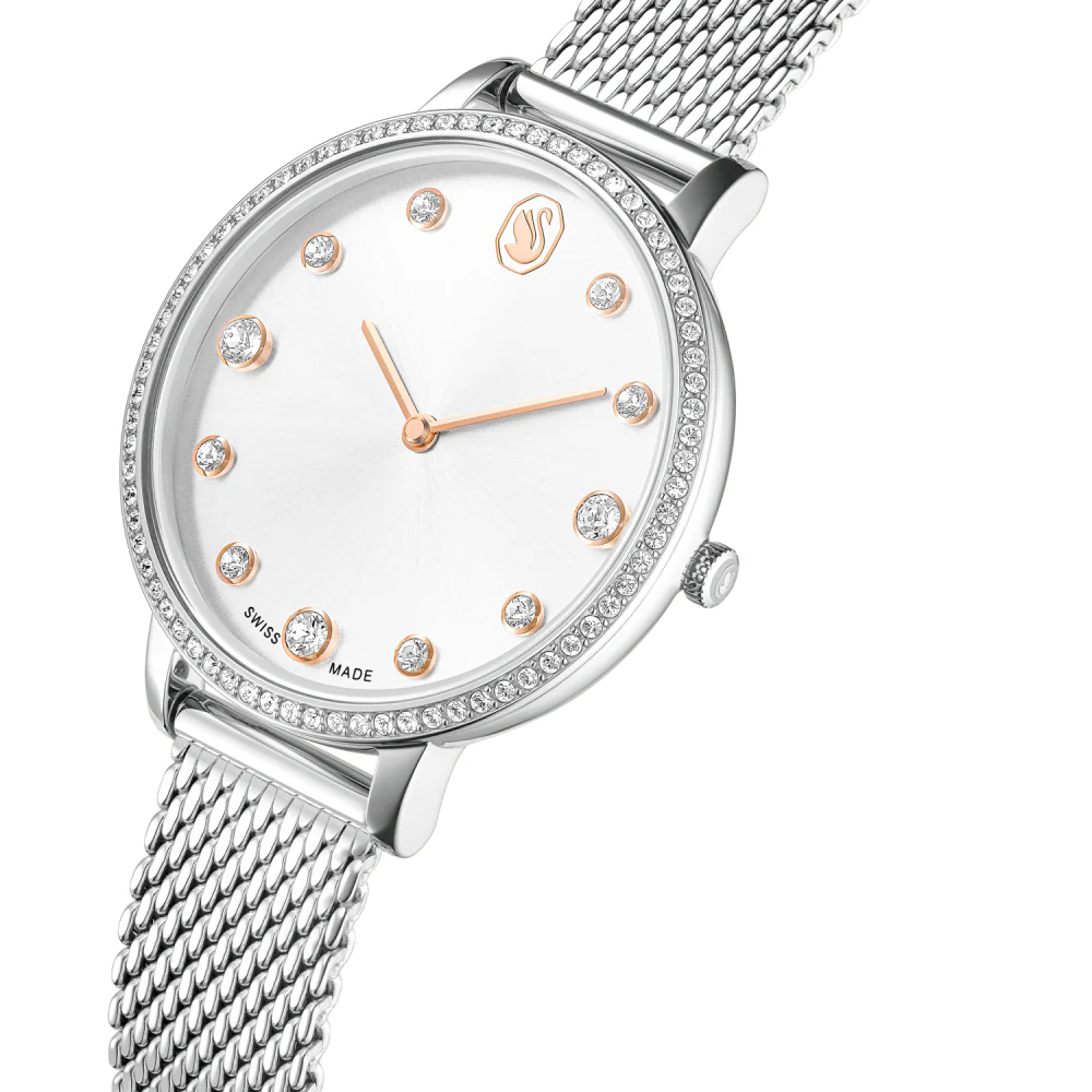 Swarovski Clarica Silver Round Dial Analog Watch For Women 5740971 - Image 3