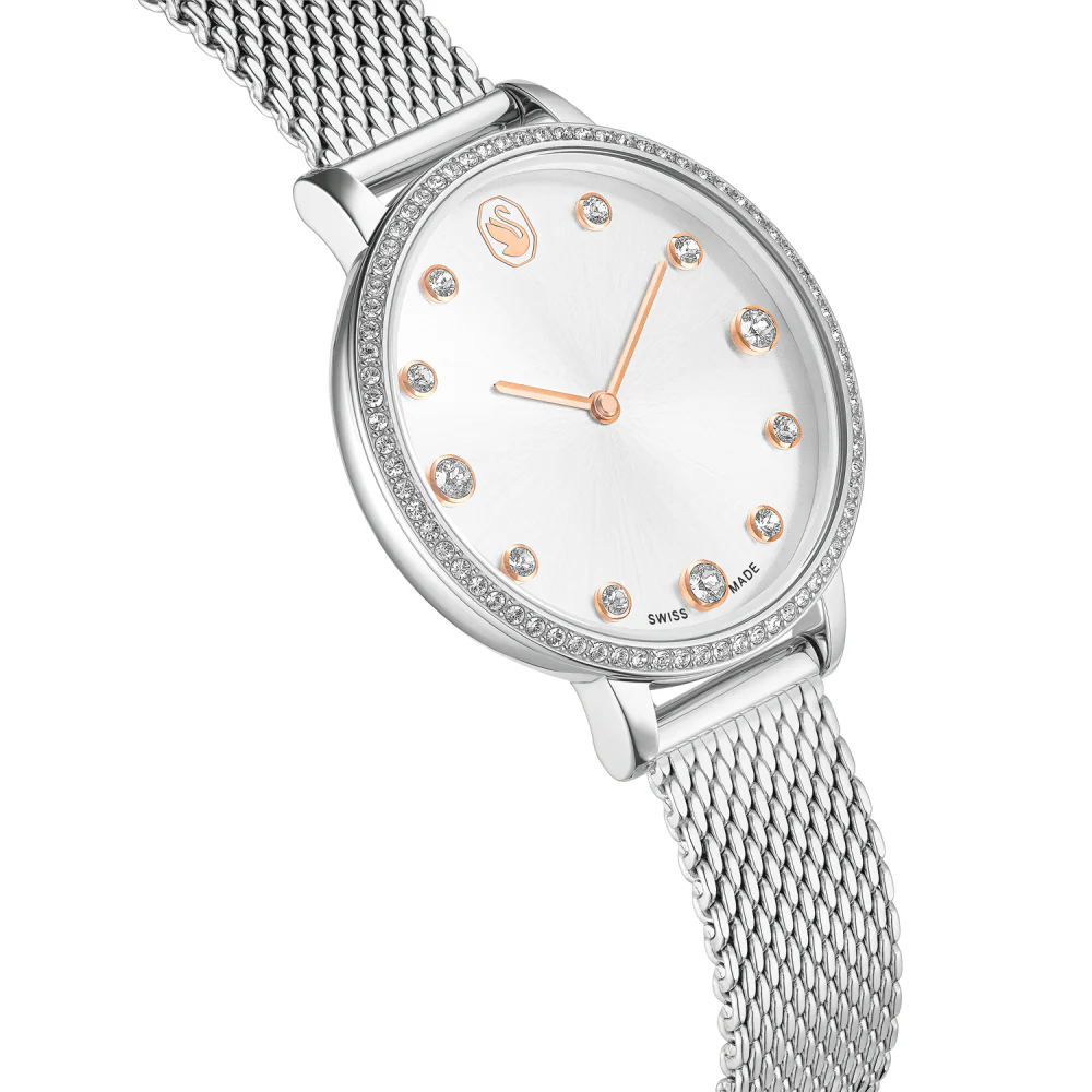 Swarovski Clarica Silver Round Dial Analog Watch For Women 5740971 - Image 4