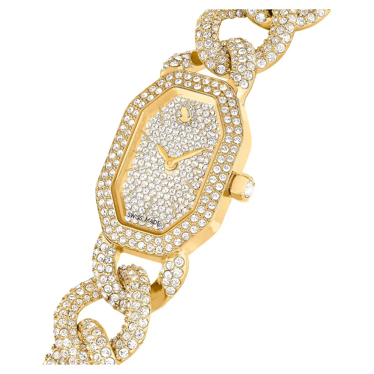 Swarovski Dextera Gold Dial Analog Crystal bracelet Women's Watch 5668854 - Image 4