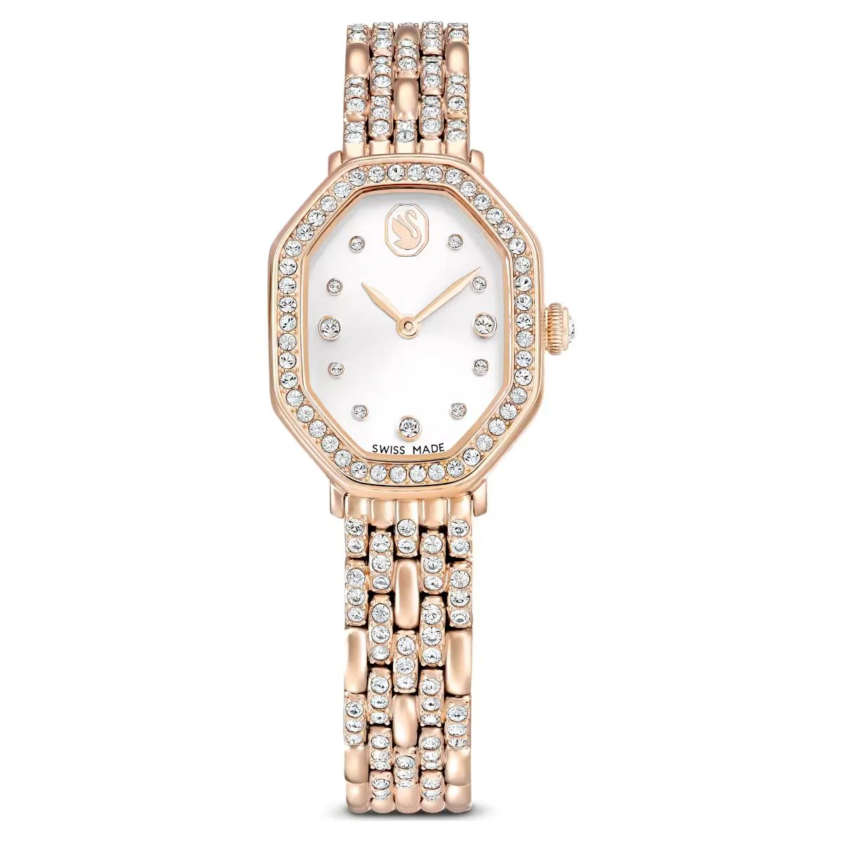 Swarovski Dextera octagon Swiss Made White Dial Women's Watch 5715517