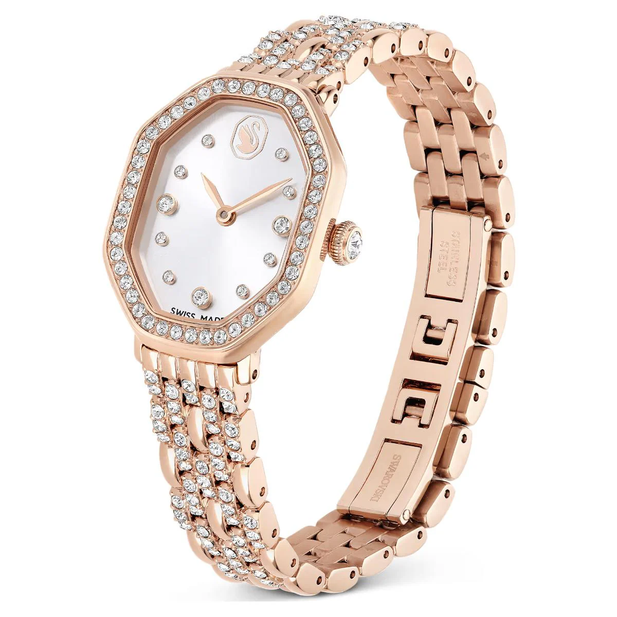 Swarovski Dextera octagon Swiss Made White Dial Women's Watch 5715517 - Image 2