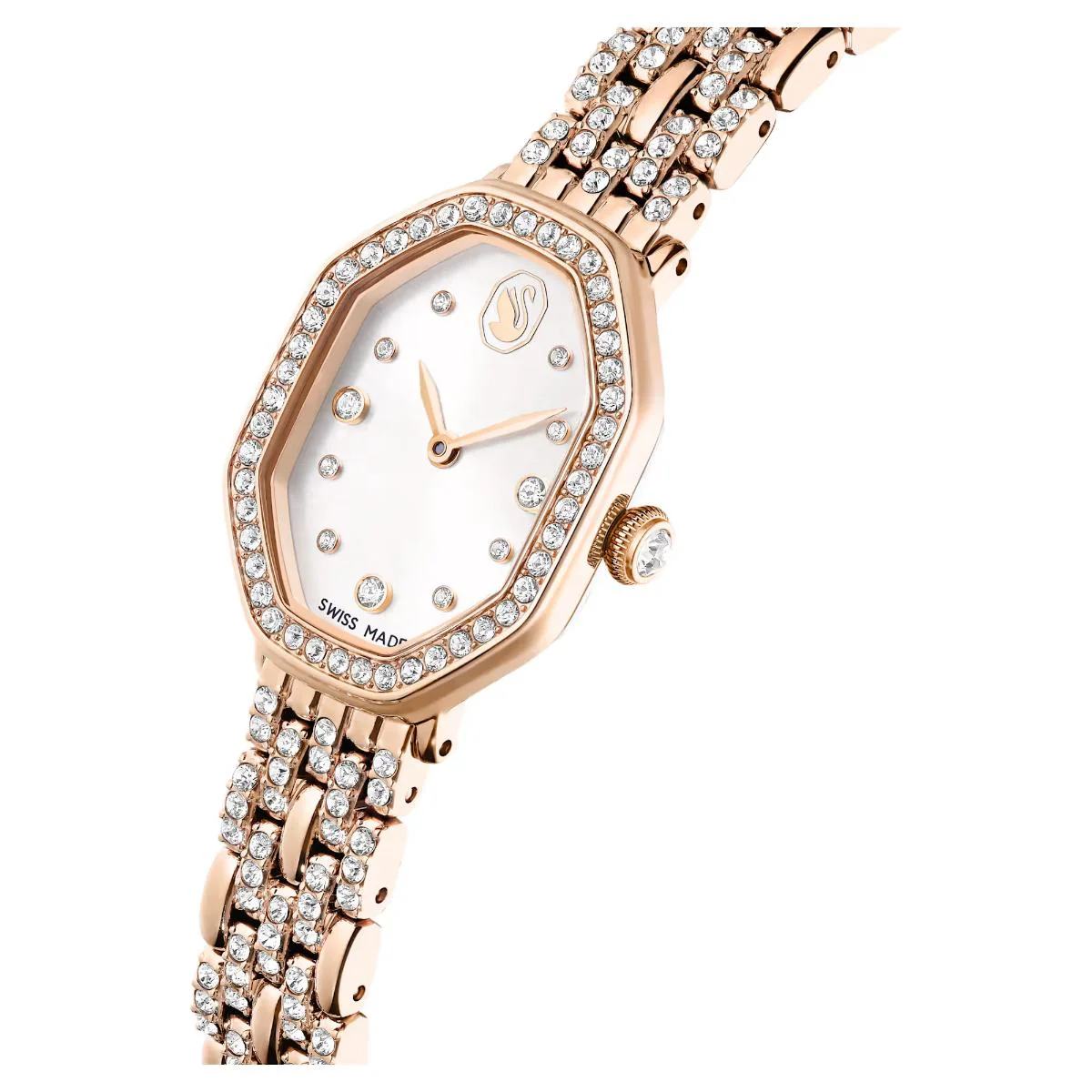 Swarovski Dextera octagon Swiss Made White Dial Women's Watch 5715517 - Image 4