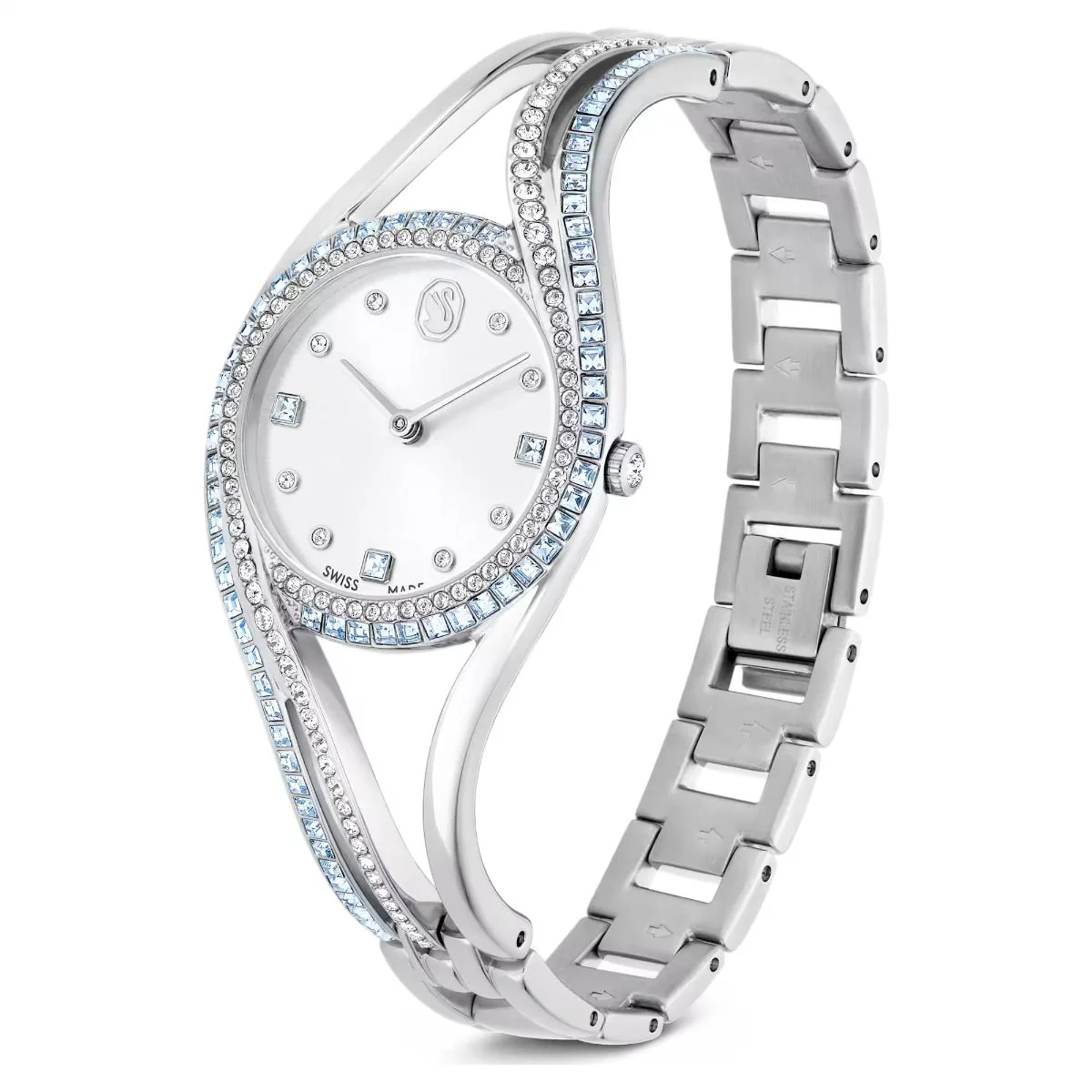 Swarovski Hyperbola bangle Blue Dial Analog Women's Watch 5715463 - Image 2
