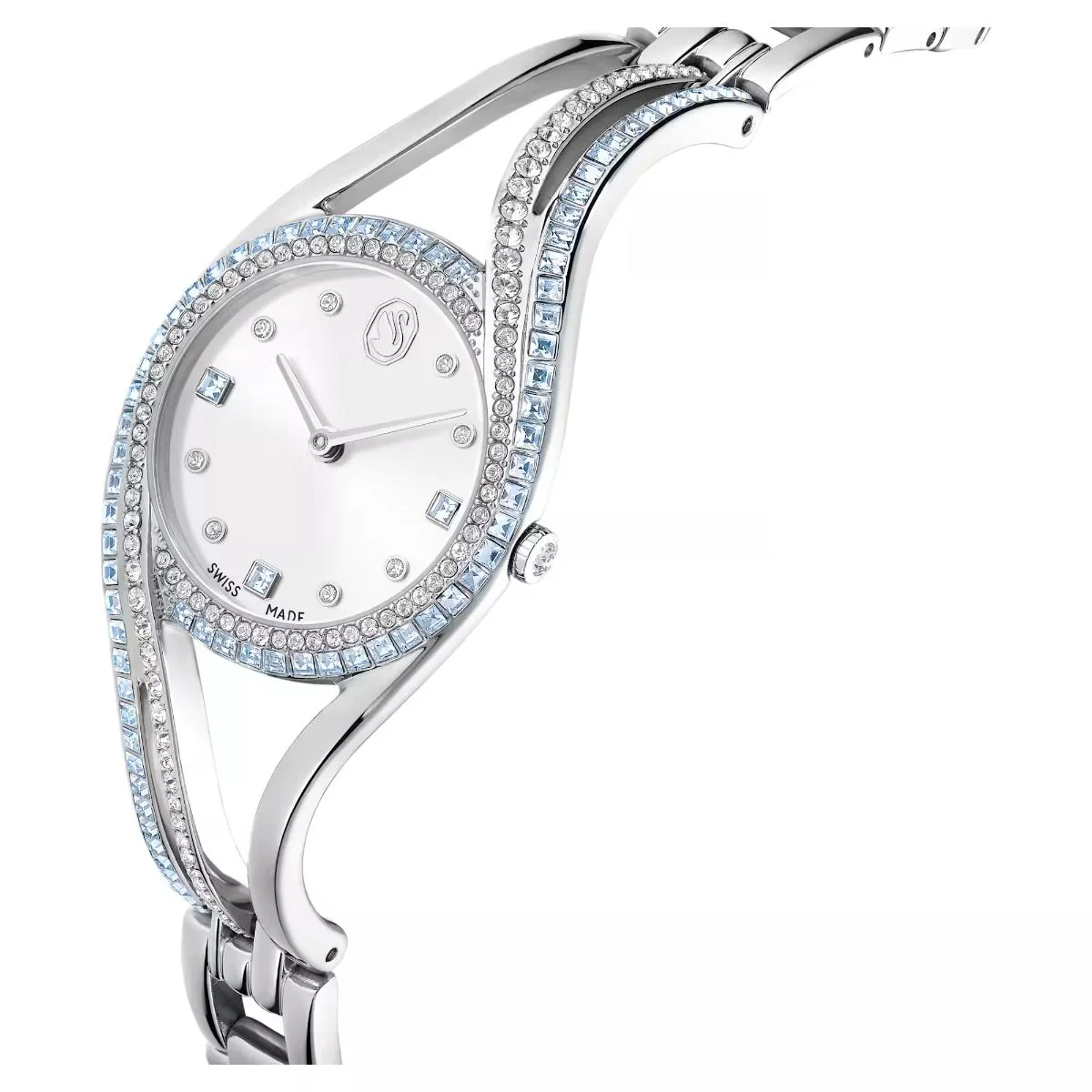 Swarovski Hyperbola bangle Blue Dial Analog Women's Watch 5715463 - Image 4