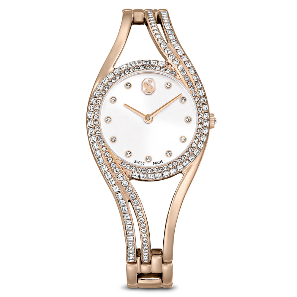 Swarovski Hyperbola bangle White Dial Analog Women's Watch 5715465