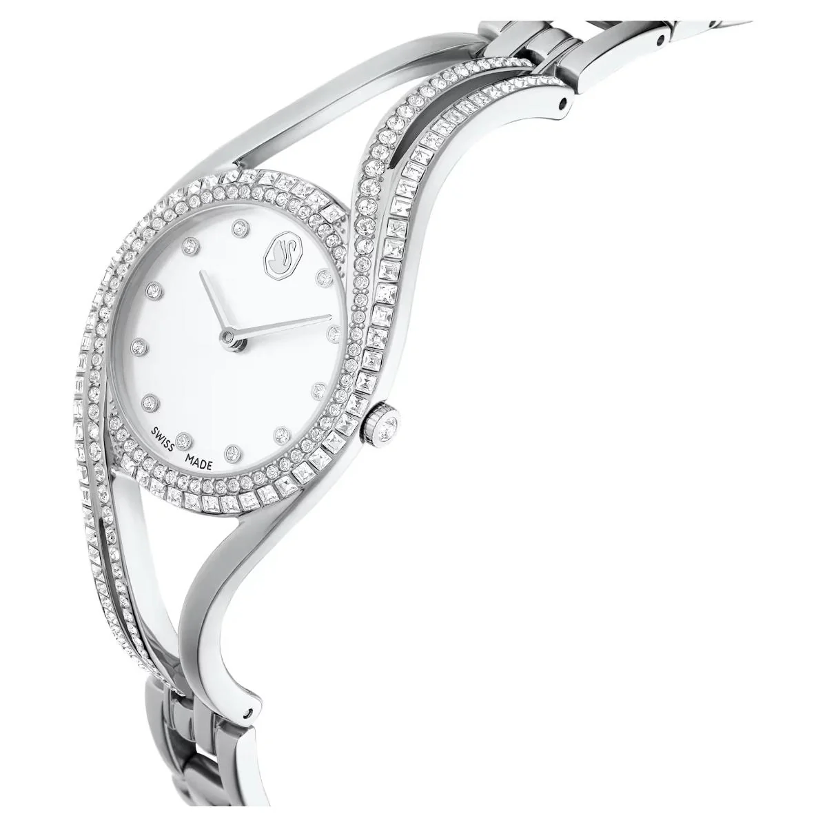 Swarovski Hyperbola Quartz White Dial Analog Women's Watch 5689432 - Image 4