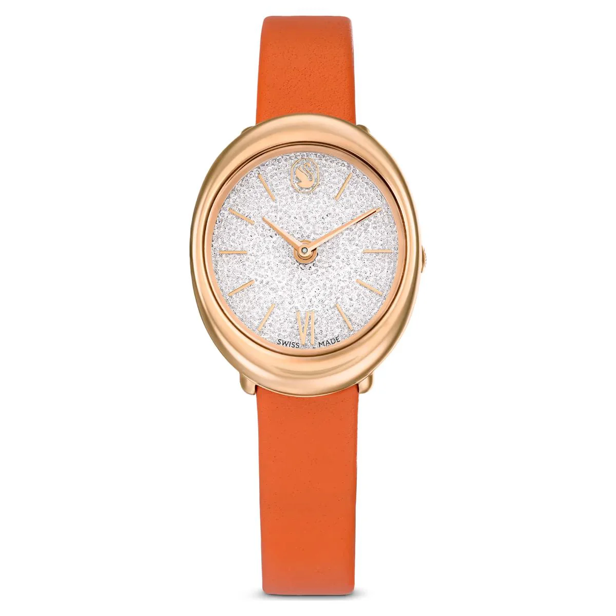 Swarovski Imber Oval Swiss Made Leather Strap Women's Watch 5717543