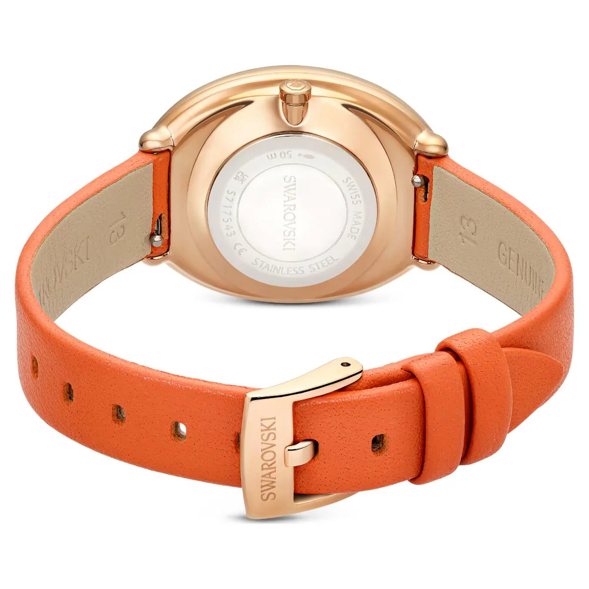 Swarovski Imber Oval Swiss Made Leather Strap Women's Watch 5717543 - Image 3