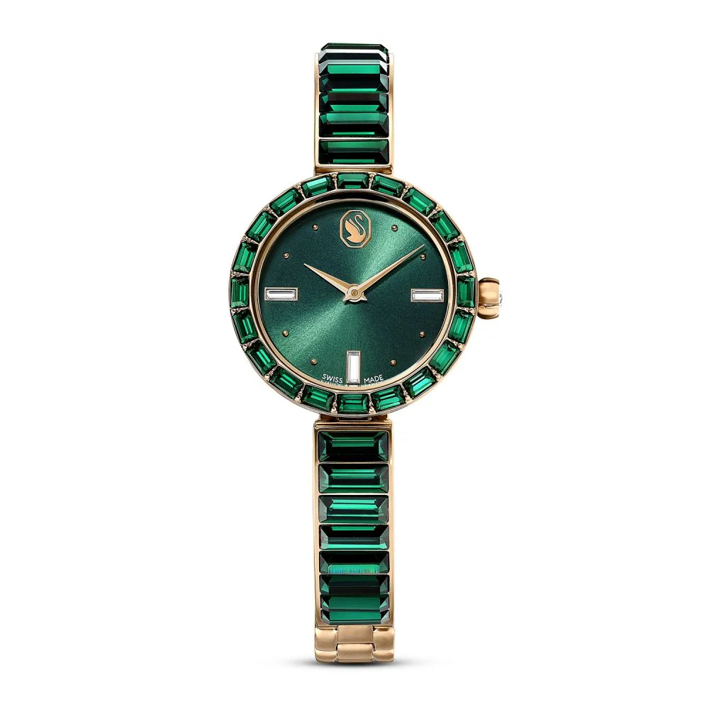 Swarovski Matrix bangle Green Round Dial Analog Women's Watch 5690808