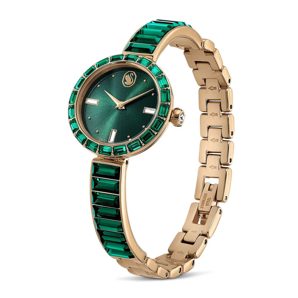 Swarovski Matrix bangle Green Round Dial Analog Women's Watch 5690808 - Image 2