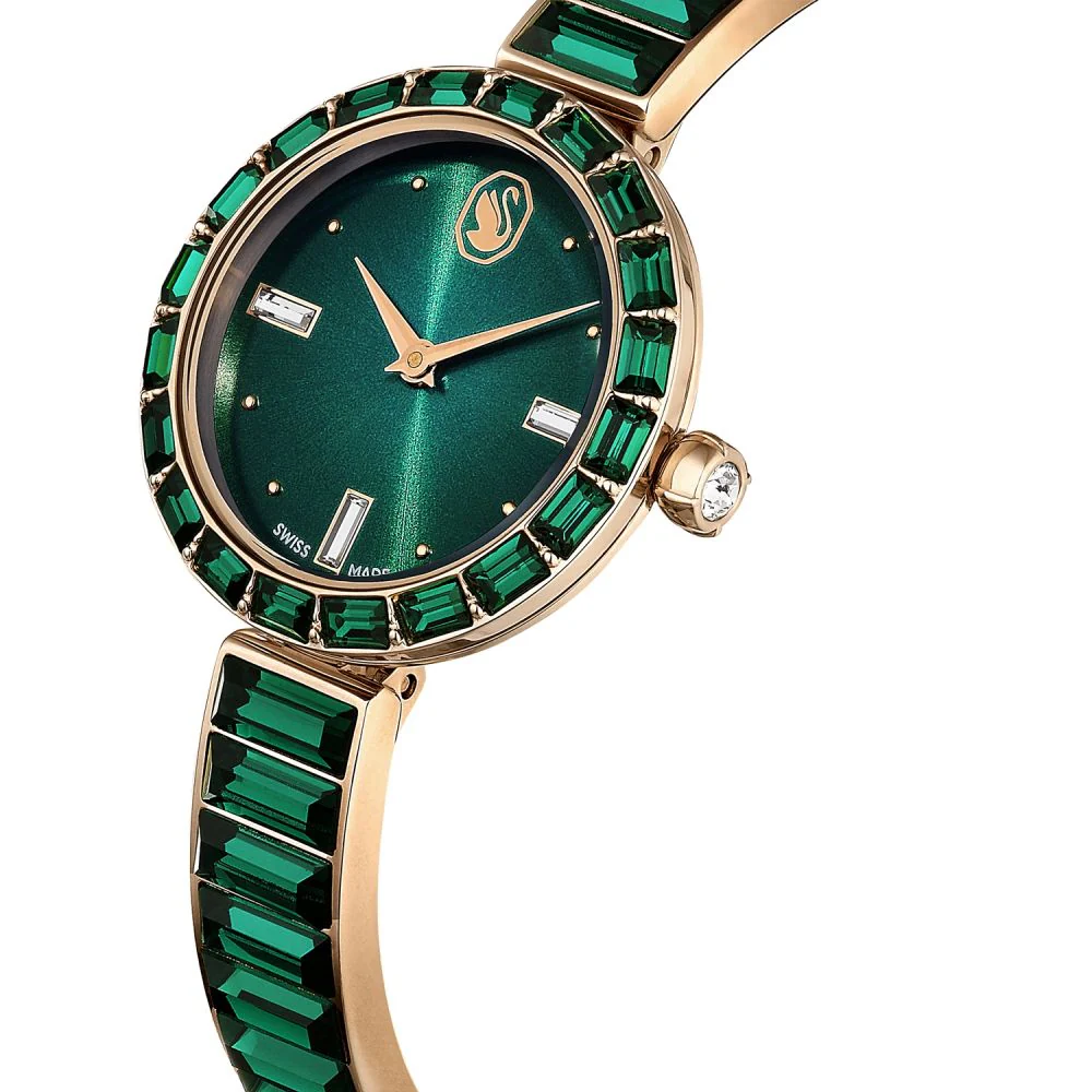 Swarovski Matrix bangle Green Round Dial Analog Women's Watch 5690808 - Image 3