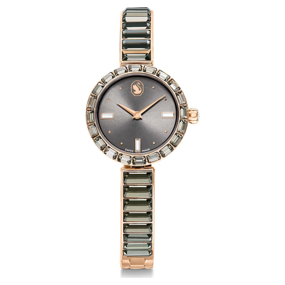 Swarovski Matrix Bangle Grey Round Dial Analog Women's Watch 5679887