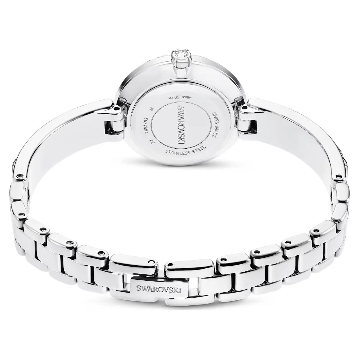 Swarovski Matrix bangle Silver Dial Analog Watch For Women 5677487 - Image 3