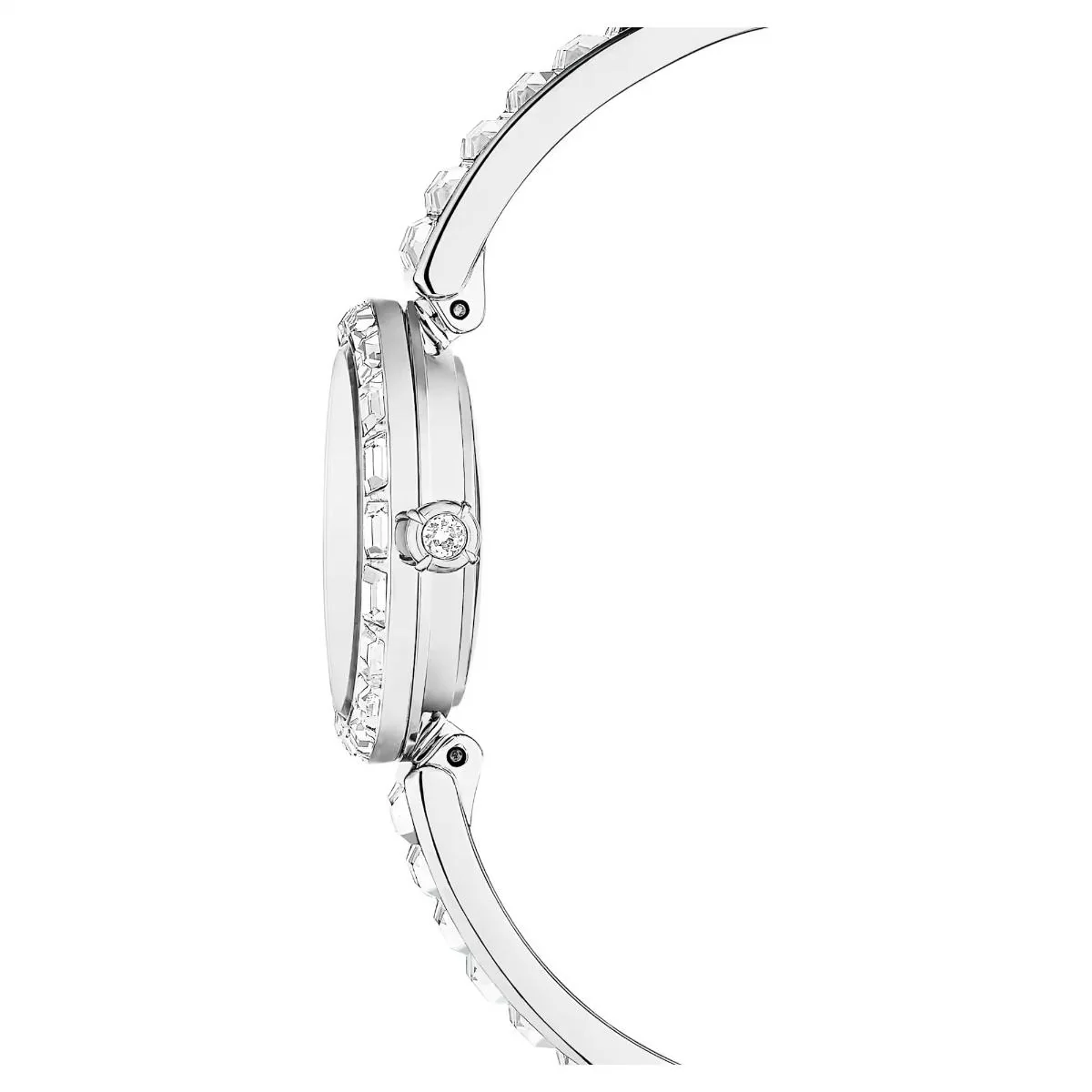 Swarovski Matrix bangle Silver Dial Analog Watch For Women 5677487 - Image 6