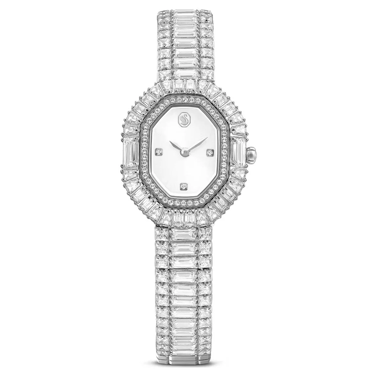 Swarovski Matrix octagon Silver Dial Analog Watch For Women 5724516