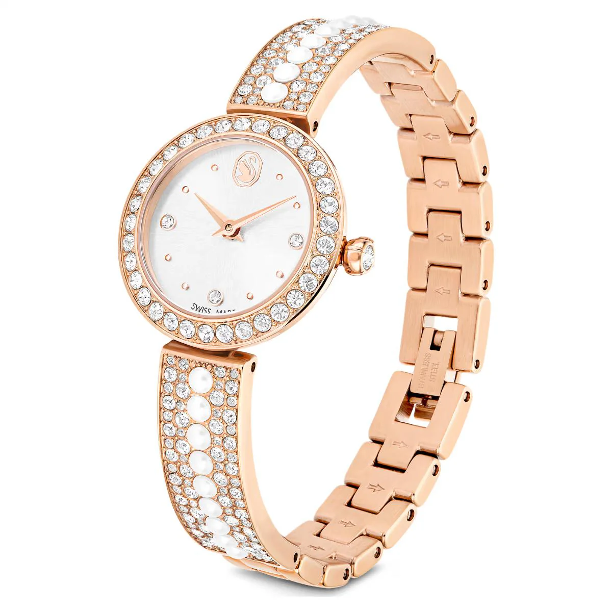 Swarovski Matrix pearl bangle White Dial Analog Women's Watch 5705406 - Image 2