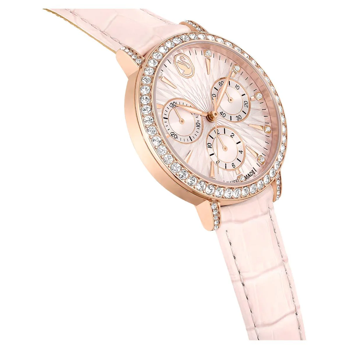 Swarovski Matrix tennis chrono Pink Dial Analog Women's Watch 5698300 - Image 4