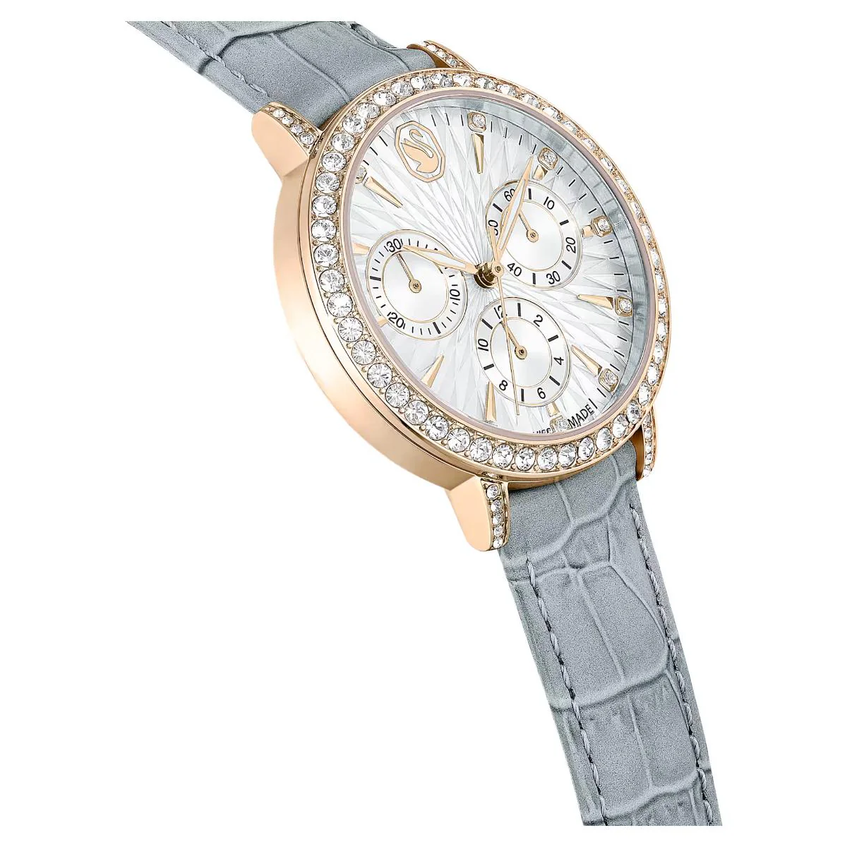 Swarovski Matrix Tennis Gray Dial Analog Chronograph Women's Watch 5702851 - Image 5