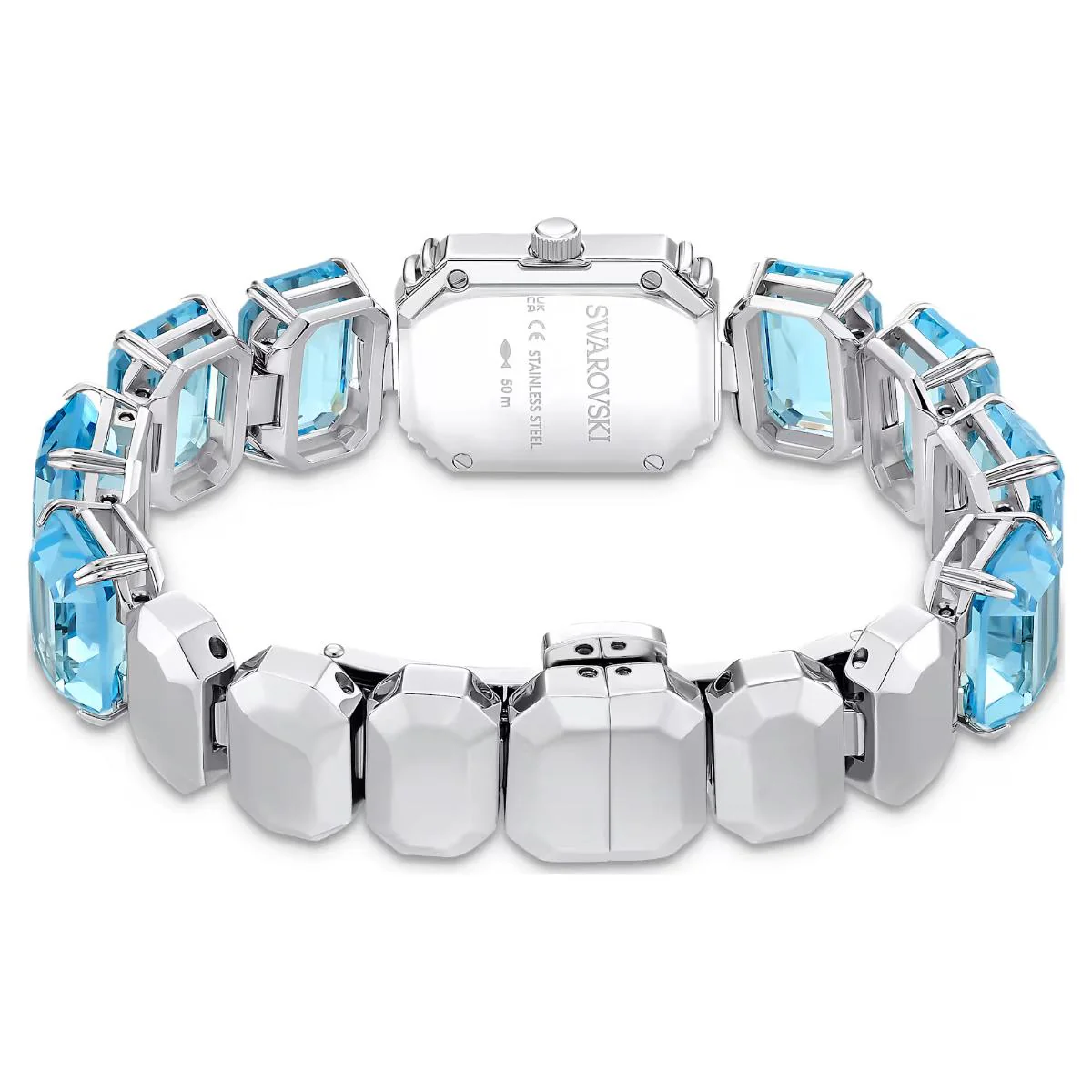 Swarovski Octagon Blue Dial Analog Stainless Steel Women's Watch 5729722 - Image 3