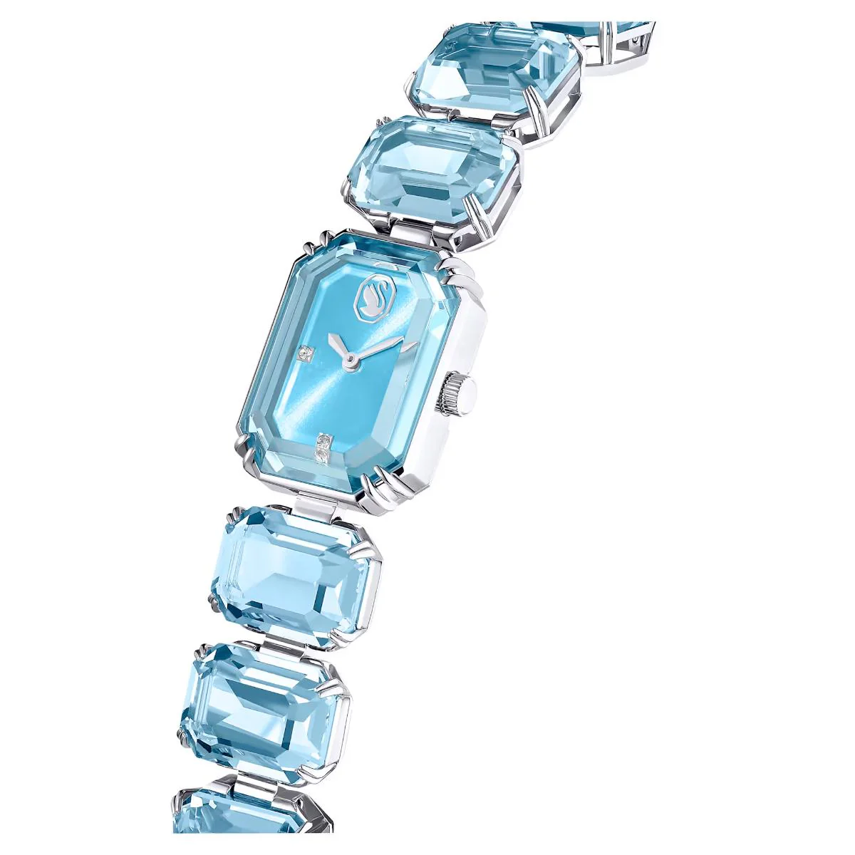 Swarovski Octagon Blue Dial Analog Stainless Steel Women's Watch 5729722 - Image 4