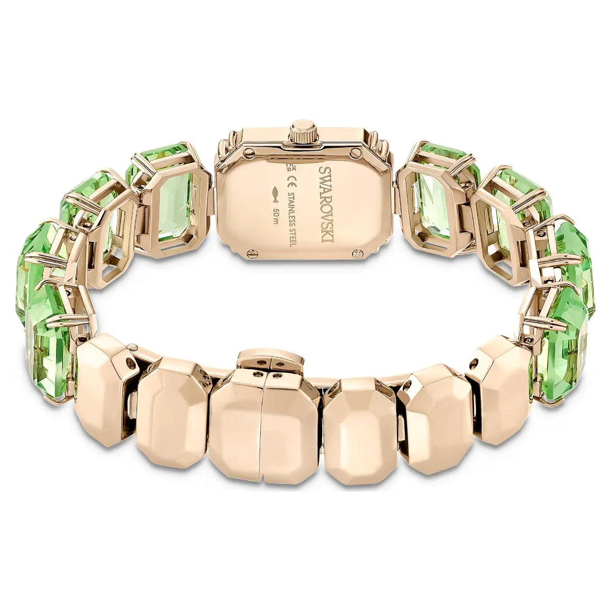 Swarovski Octagon Green Dial Analog Stainless Steel Women's Watch 5729842 - Image 3