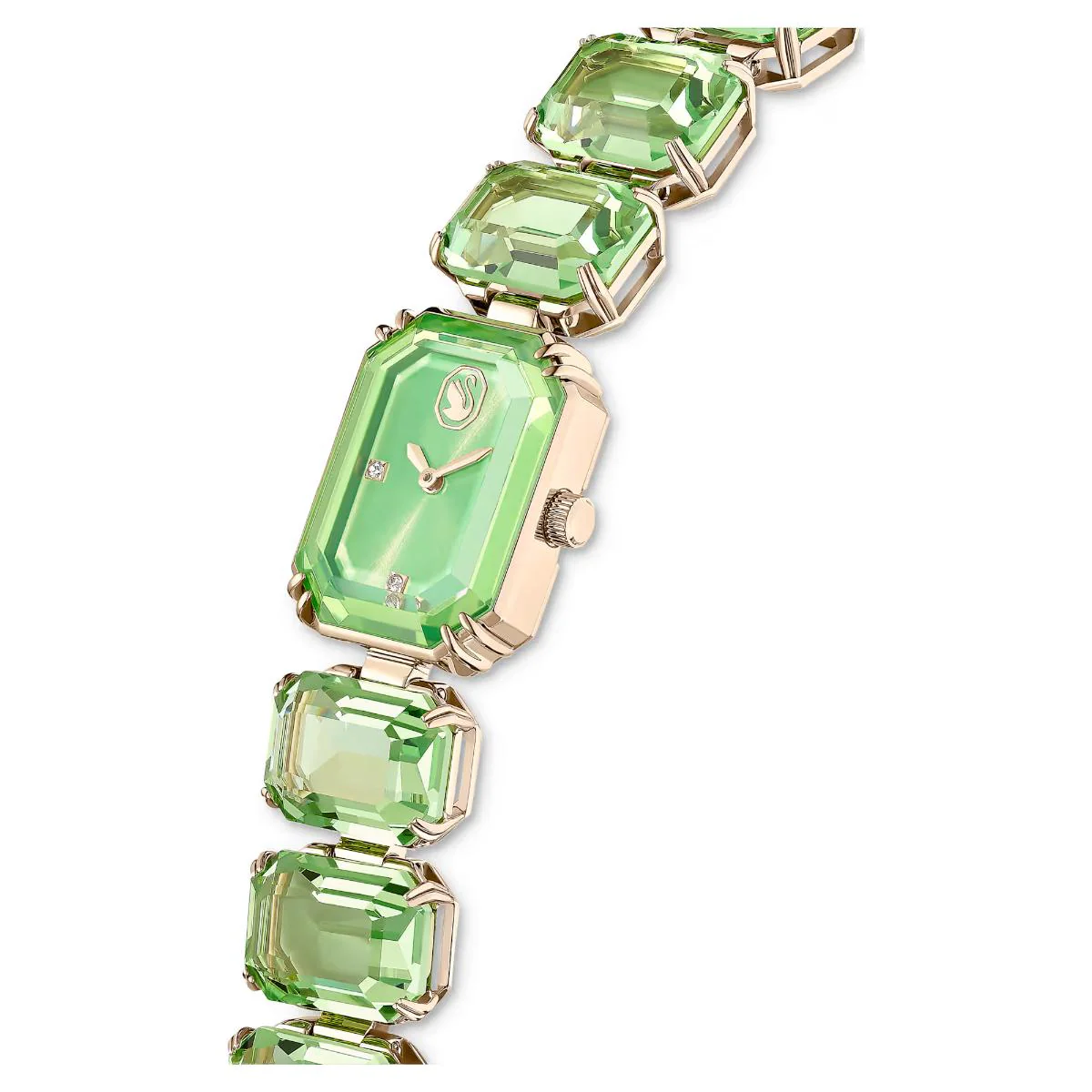 Swarovski Octagon Green Dial Analog Stainless Steel Women's Watch 5729842 - Image 4