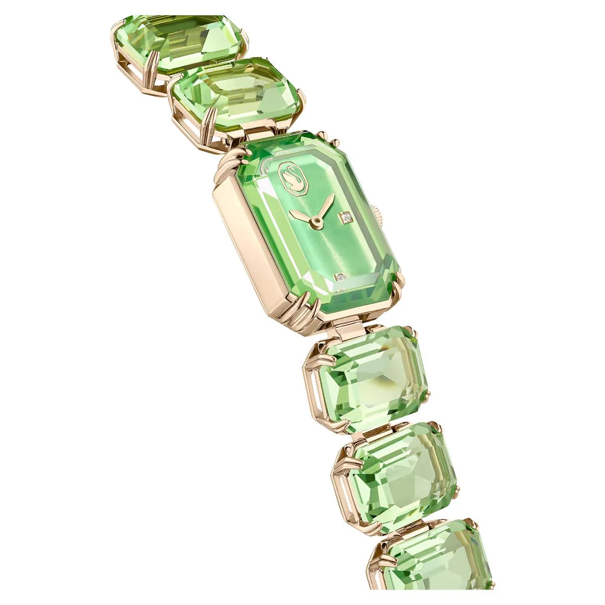 Swarovski Octagon Green Dial Analog Stainless Steel Women's Watch 5729842 - Image 5