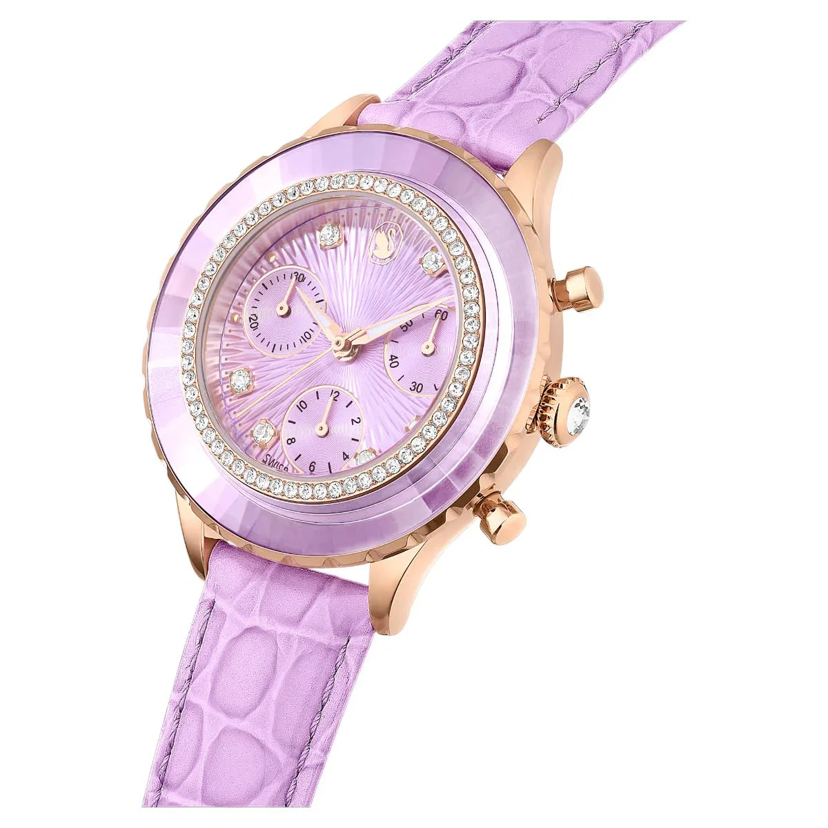 Swarovski Octea chrono Purple Dial Analog Women's Watch 5690804 - Image 4