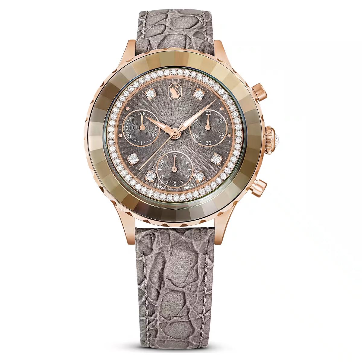 Swarovski Octea Grey Dial Analog Chronograph Watch For Women 5671153