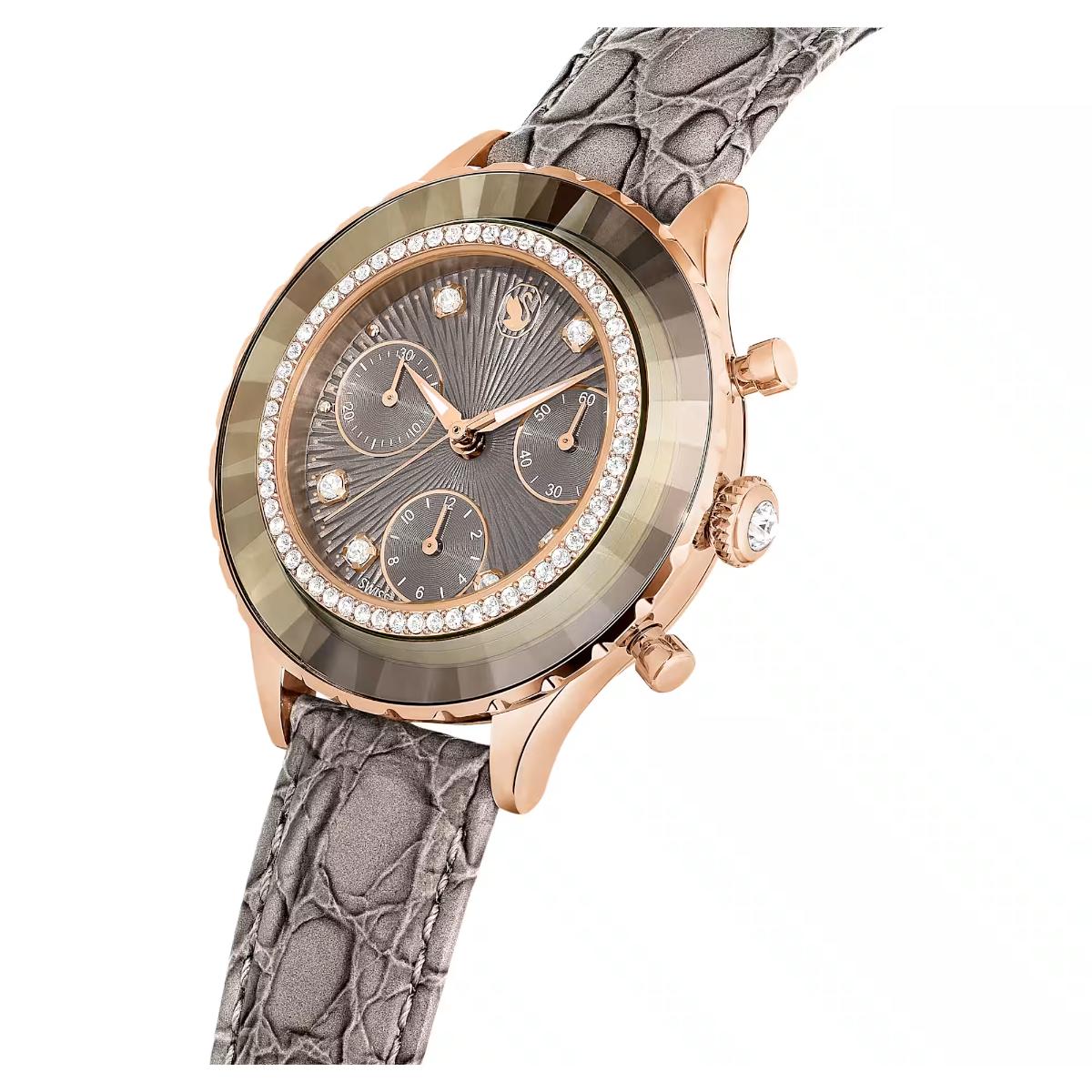 Swarovski Octea Grey Dial Analog Chronograph Watch For Women 5671153 - Image 6