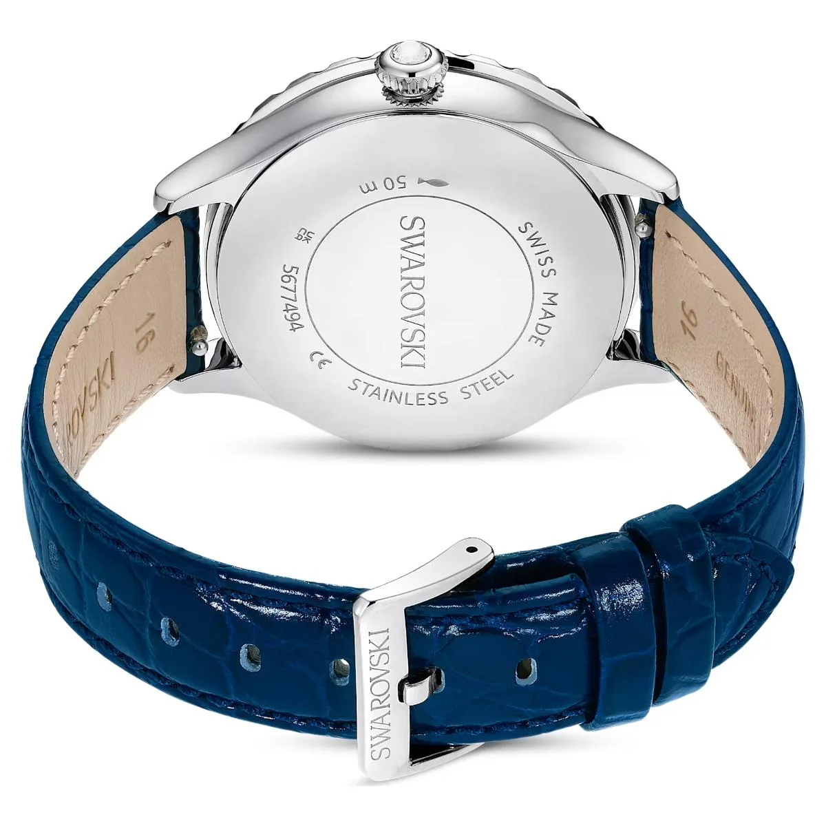 Swarovski Octea Moon Blue Round Dial Analog Women's Watch 5677494 - Image 2