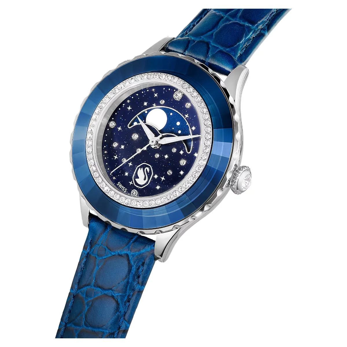 Swarovski Octea Moon Blue Round Dial Analog Women's Watch 5677494 - Image 3