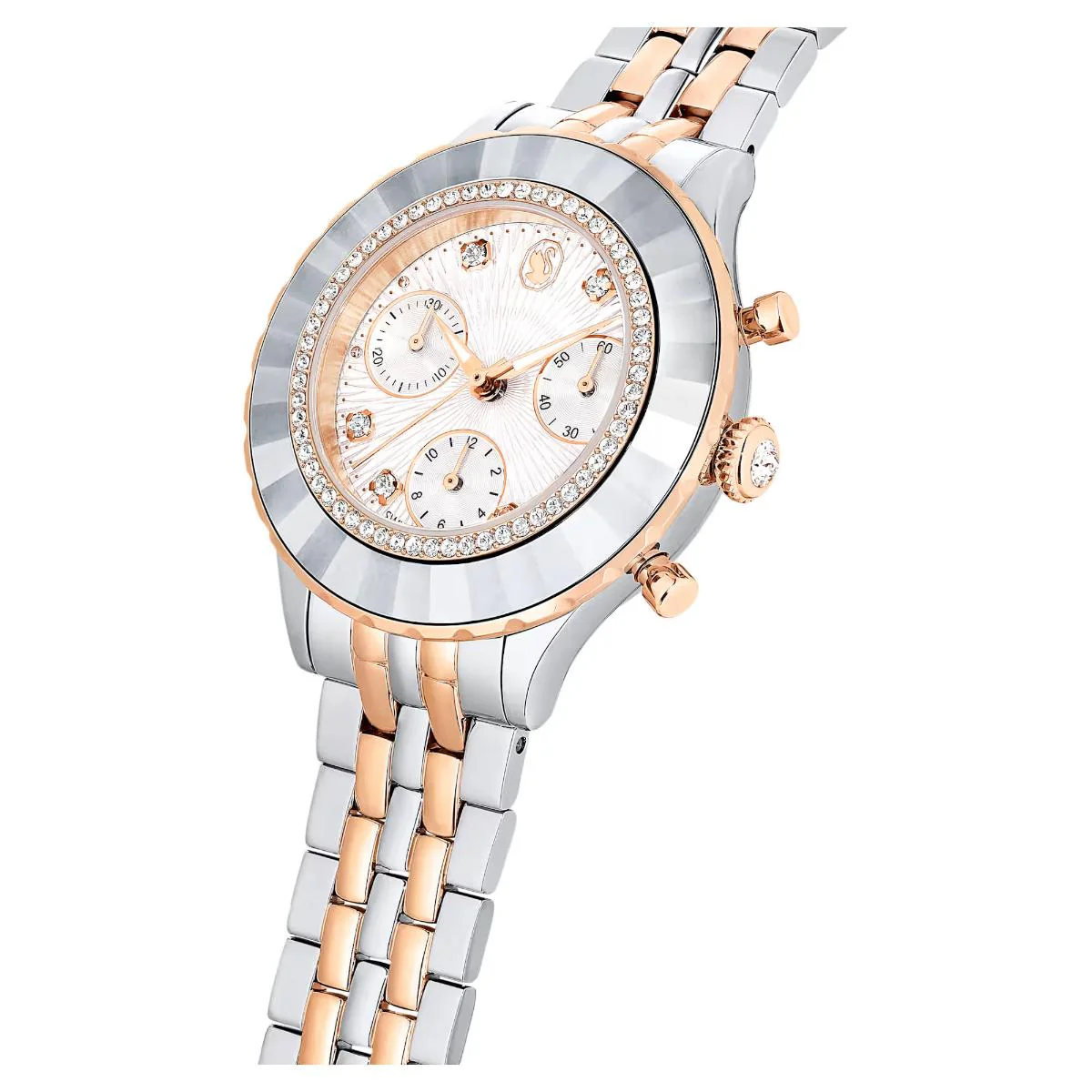 Swarovski Octea Silver Dial Analog Chronograph Women's Watch 5672937 - Image 3