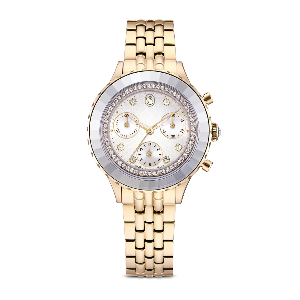 Swarovski Octea Silver Dial Analog Chronograph Women's Watch 5730194