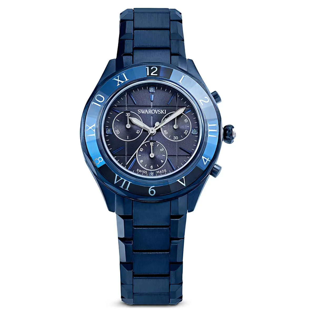 Swarovski Quartz Dextera Blue Dial Analog Chronograph Women's Watch 5715457