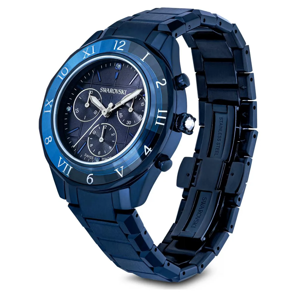 Swarovski Quartz Dextera Blue Dial Analog Chronograph Women's Watch 5715457 - Image 2