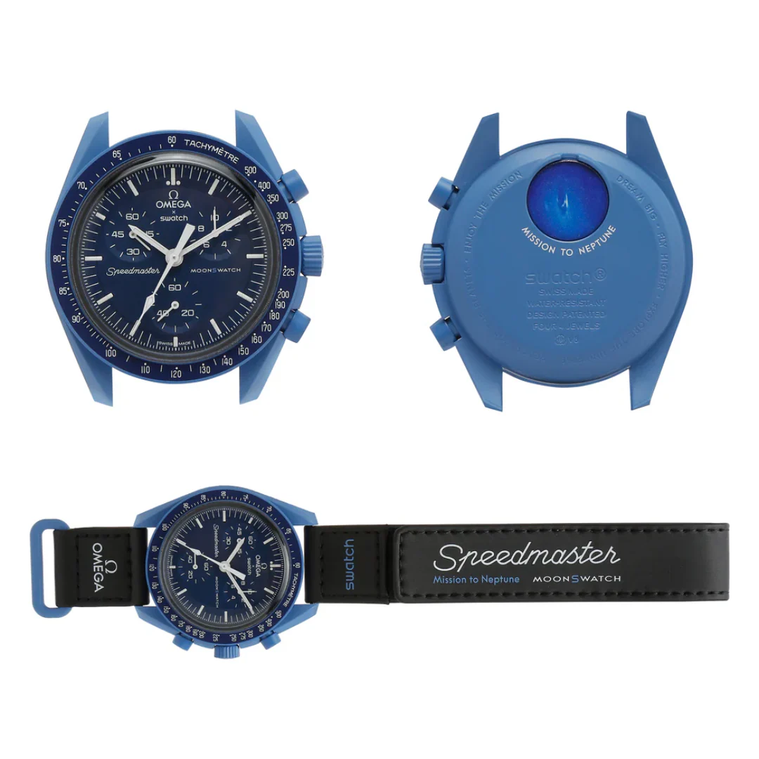 Swatch X Omega Bioceramic Moonswatch Mission to Neptune - SO33N100 - Image 3