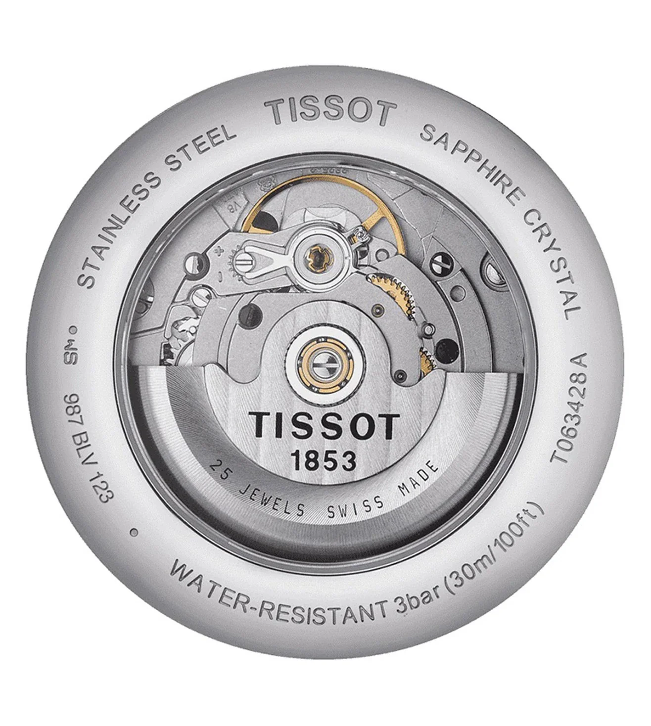 T0634281105800 | TISSOT T-Classic Tradition Automatic Small Second Watch for Men - Image 3
