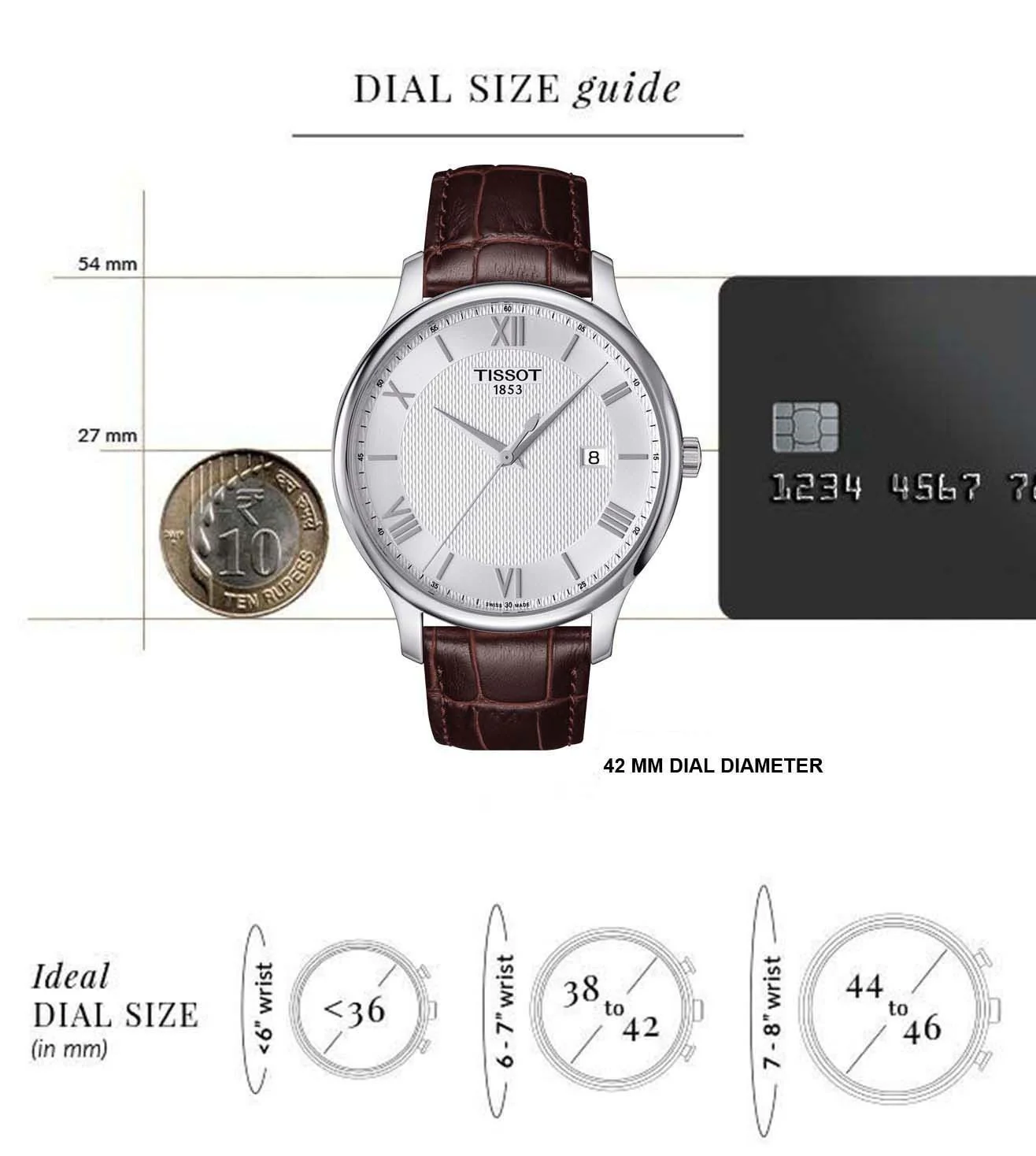 T0636101603800 |  TISSOT TRADITION Watch for Men - Image 8