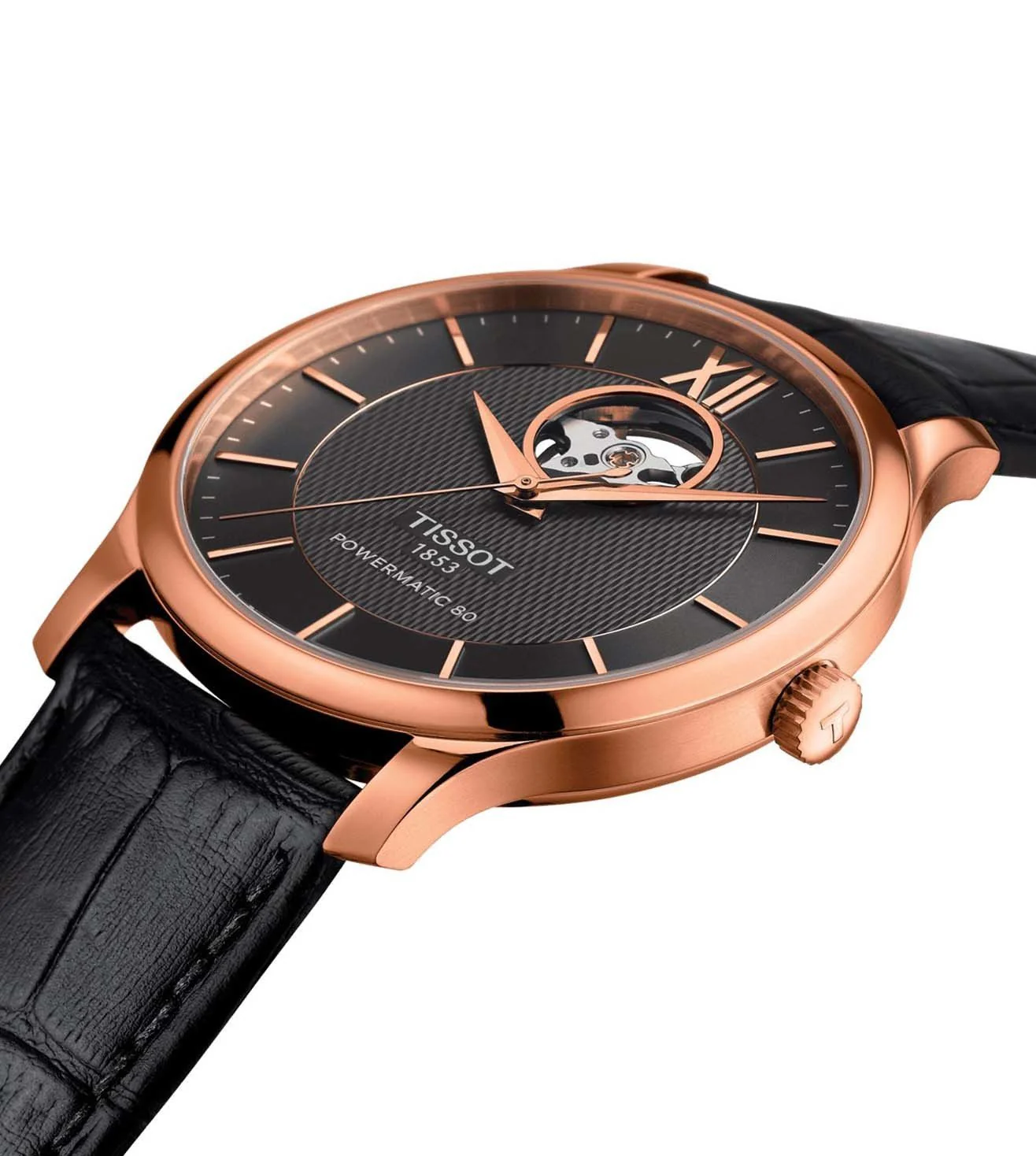T0639073606800 | TISSOT TRADITION POWERMATIC 80 OPEN HEART Watch for Men - Image 3