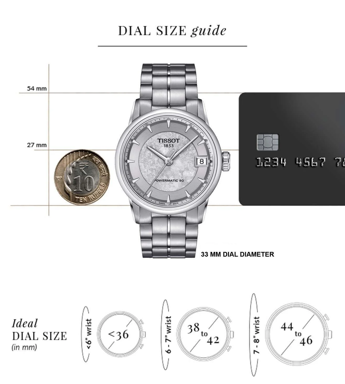 T0862071103110 | TISSOT Luxury Powermatic 80 Jungfraubahn Lady Watch for Women - Image 4
